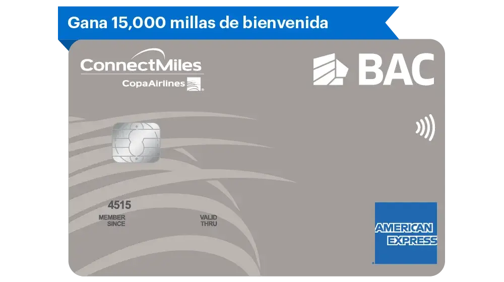 Tarjeta de Crédito ConnectMiles Platinum AMEX 