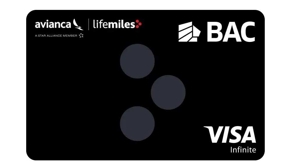 Tarjeta de crédito Visa Infinite avianca Lifemiles