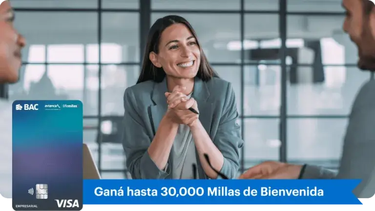 Tarjeta Lifemiles empresarial de BAC