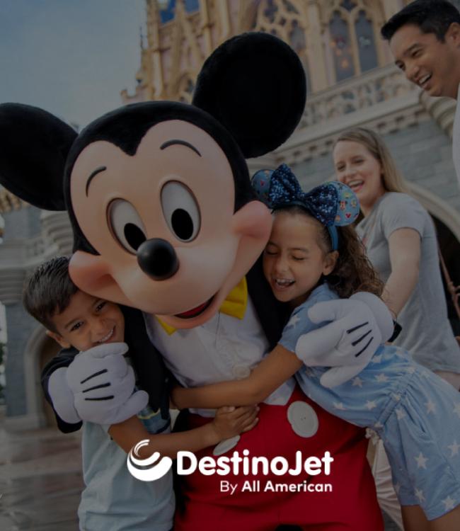 Destino Jet, niños en Disney