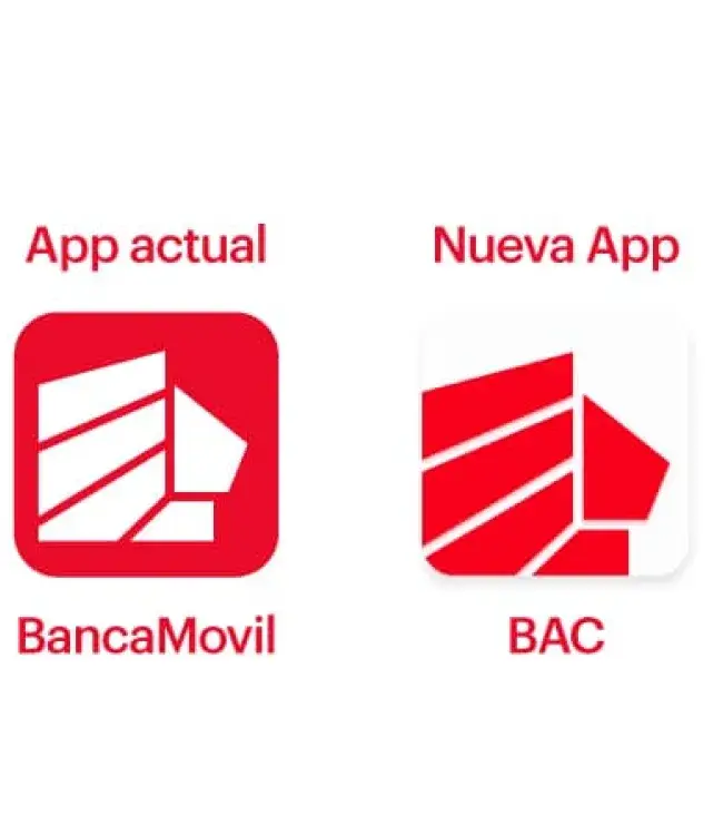 aplicación anterior y nueva aplicación