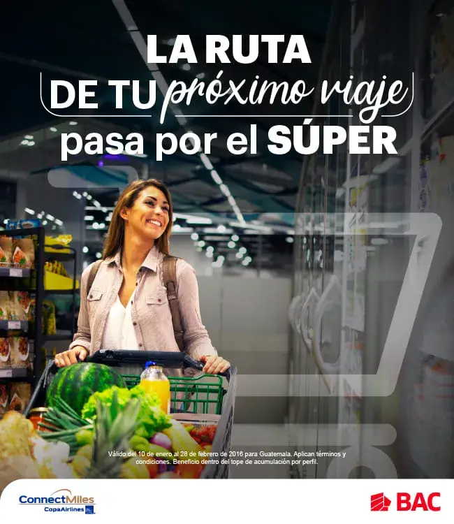 Gana hasta 5 millas ConnectMiles en supermercados