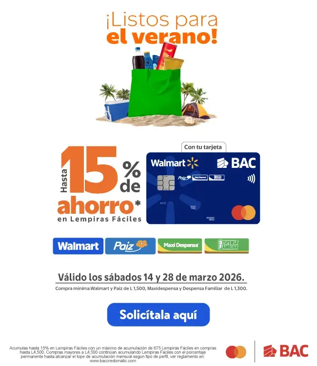 Ahorro 15% lempiras fáciles