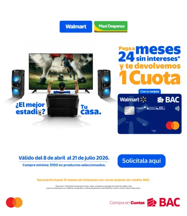 Una cuota gratis al comprar a 24 meses sin intereses 