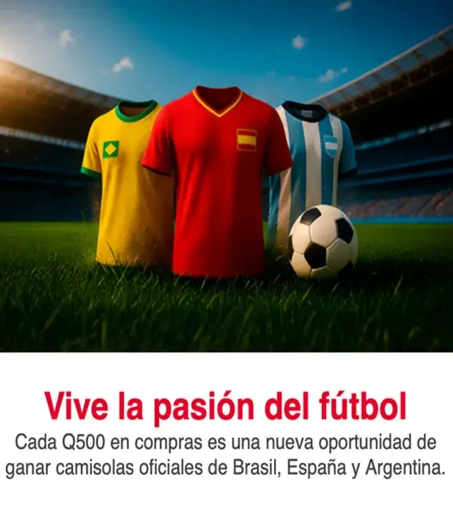 Sorteo de camisetas de fútbol
