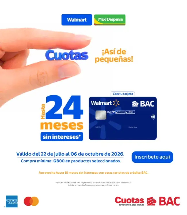 Hasta 24 meses sin intereses 