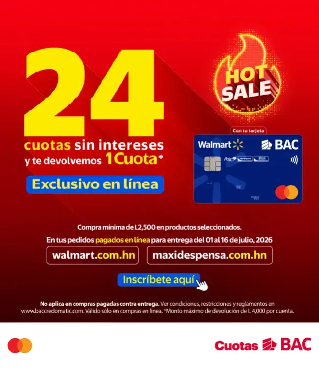 1 cuota gratis a 24 meses 