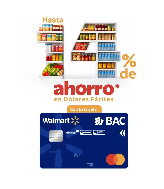 Doble acumulación por compras con tu tarjeta Walmart