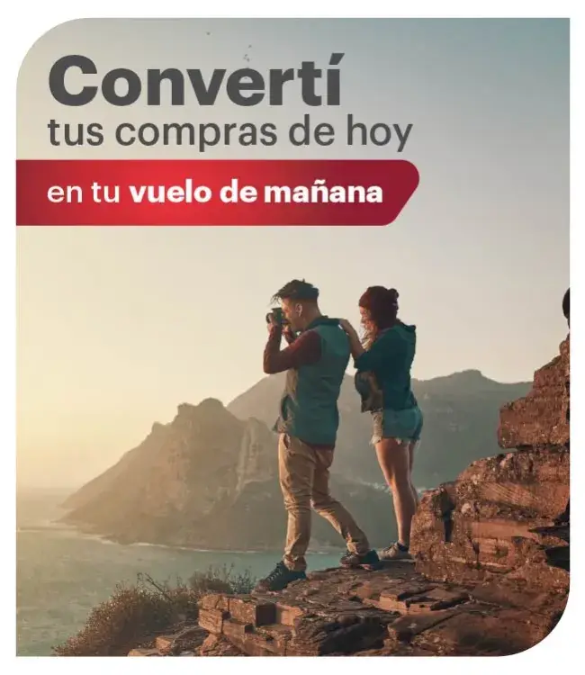 Convertí tus compras de hoy en el vuelo de mañana