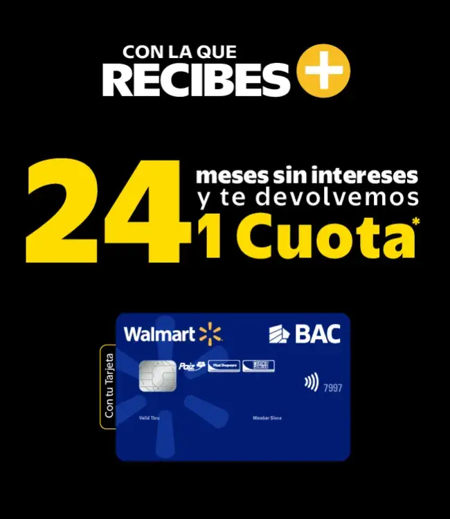 1 cuota gratis al comprar a 24 meses sin intereses