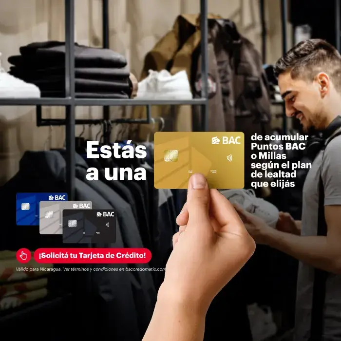 Estás a una tarjeta - BAC
